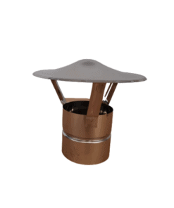 cappello cappa per forno a legna indiretto da esterno