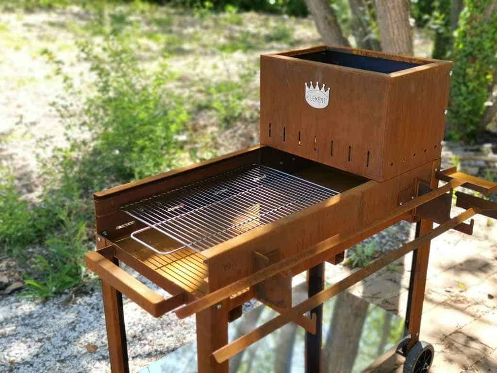 wood barbecue